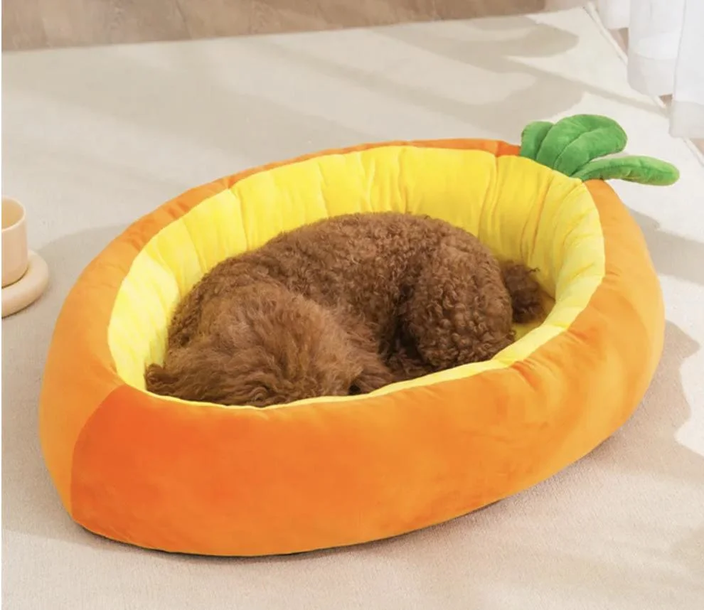 Carrot Shaped Dog Bed Pet Bed Cute Creative Dog Sofa